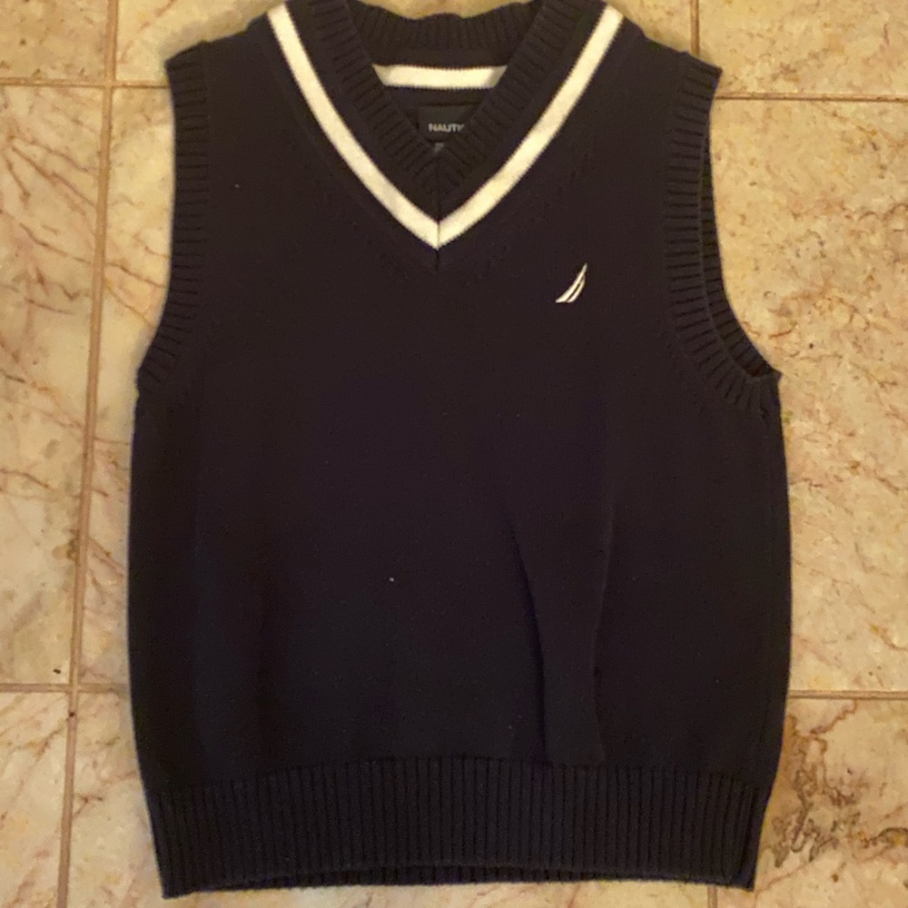Nautica Navy Blue Boys Vest Size 5